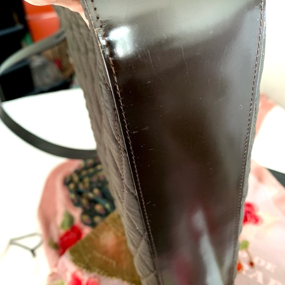 BALLY vintage chocolate brown quilted bag…10/10 bought in a Geneva choco-brown - Picture 5 of 8